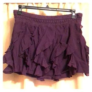 Free People Ruffled Mini Skirt